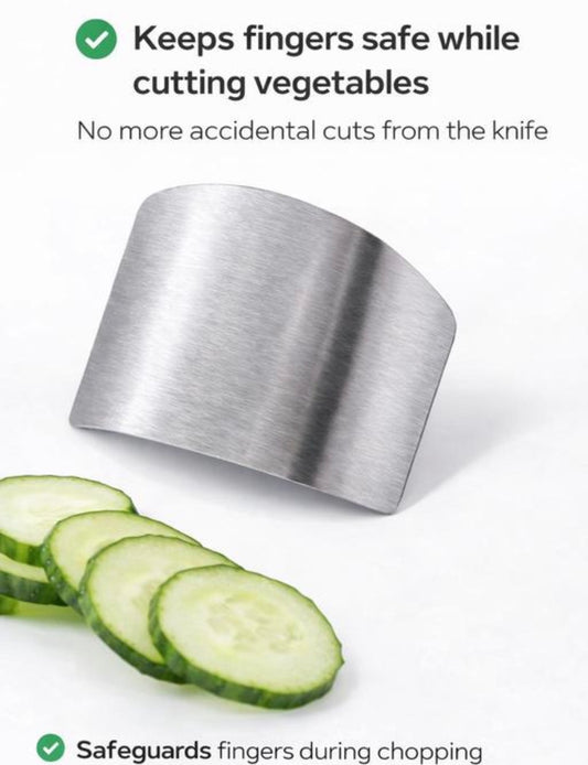 Finger guard for vegetable cutting